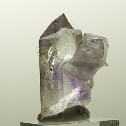 Harlekin Lemurian Phantom Amethyst mit Analcim Streep Mine, Goboboseb, Namibia 42*32*31mm #14853
