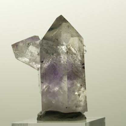 Harlekin Lemurian Phantom Amethyst mit Analcim Streep Mine, Goboboseb, Namibia 42*32*31mm #14853