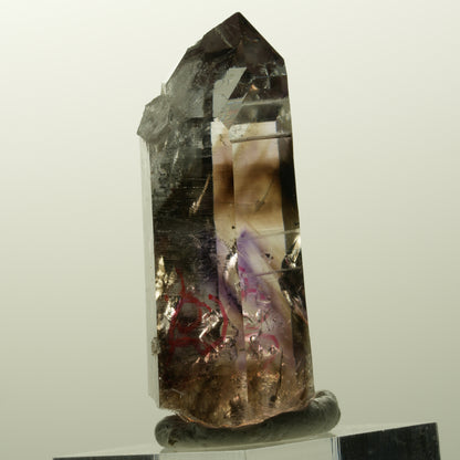 Enhydro Lemurian Phantom Amethyst, Hämatit, 4x Blase Streep Mine Namibia 47*23*20mm #14854
