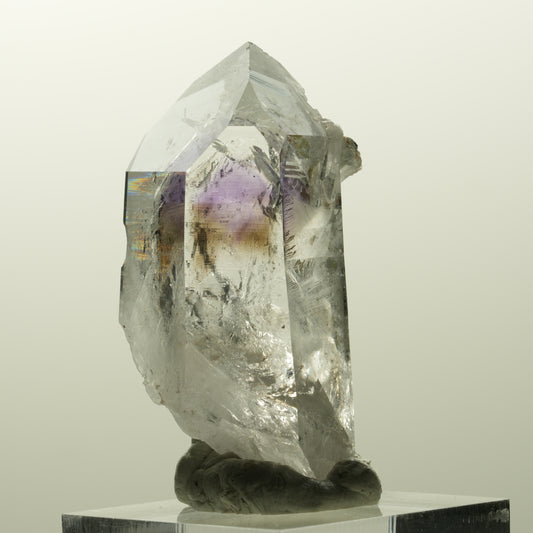 Klare Lemurian Phantom Amethyst Spitze Streep Mine Goboboseb, Namibia 45*24*17mm #14855