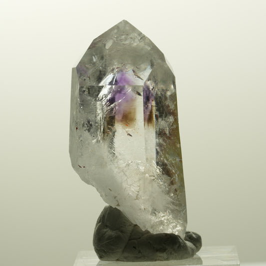 Klare Lemurian Phantom Amethyst Spitze Streep Mine Goboboseb, Namibia 45*24*17mm #14855