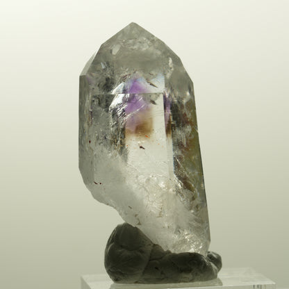 Klare Lemurian Phantom Amethyst Spitze Streep Mine Goboboseb, Namibia 45*24*17mm #14855