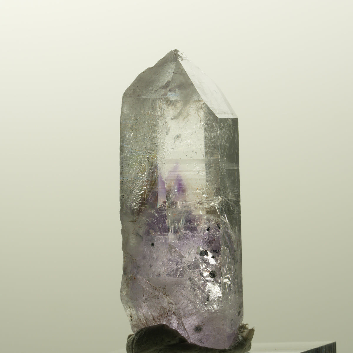Harlekin Lemurian Phantom Amethyst Spitze Streep Mine, Goboboseb, Namibia 40*17*14mm #14856