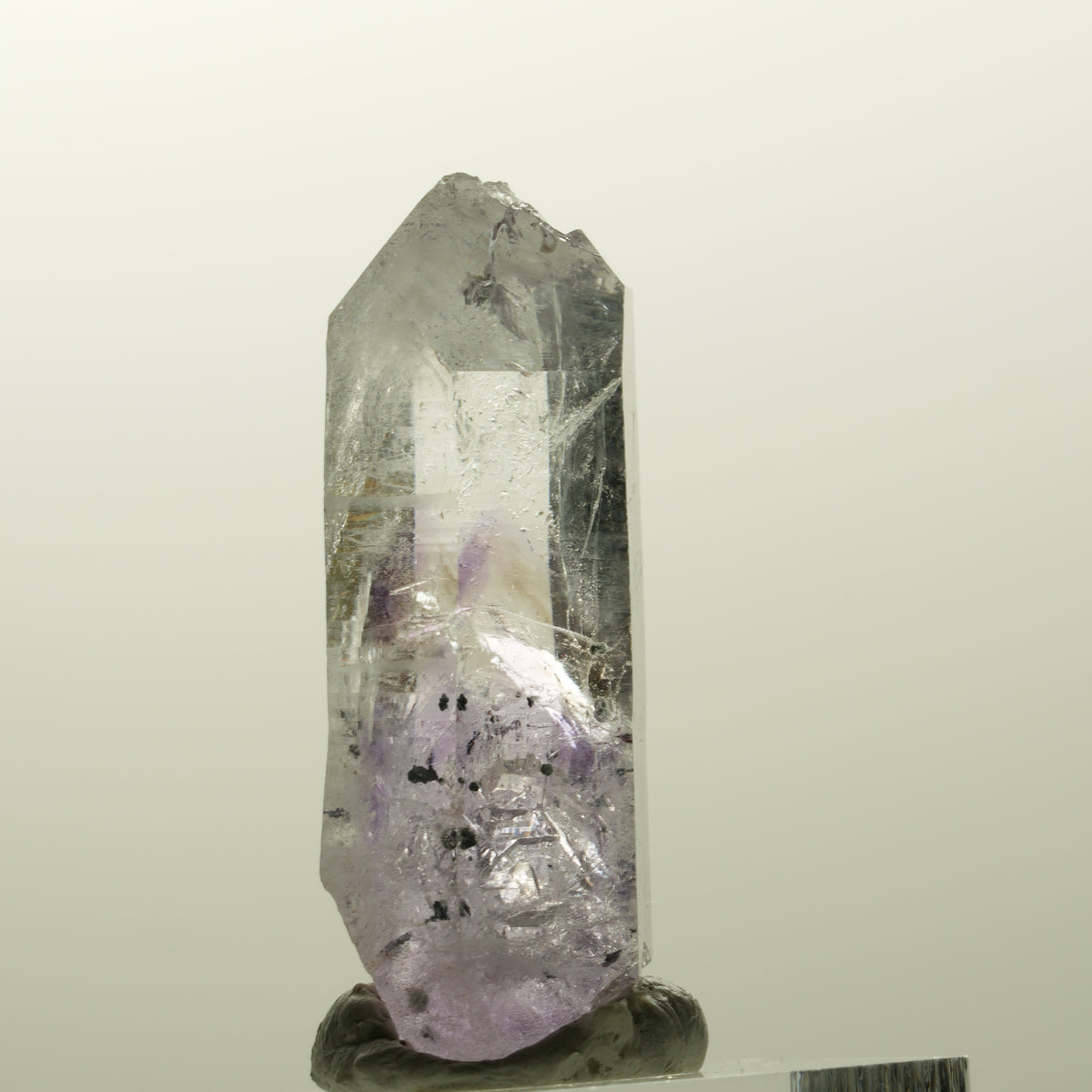 Harlekin Lemurian Phantom Amethyst Spitze Streep Mine, Goboboseb, Namibia 40*17*14mm #14856