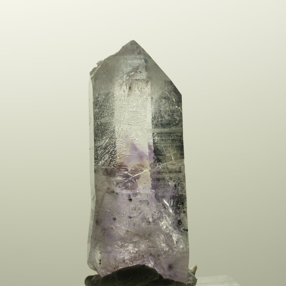 Harlekin Lemurian Phantom Amethyst Spitze Streep Mine, Goboboseb, Namibia 40*17*14mm #14856