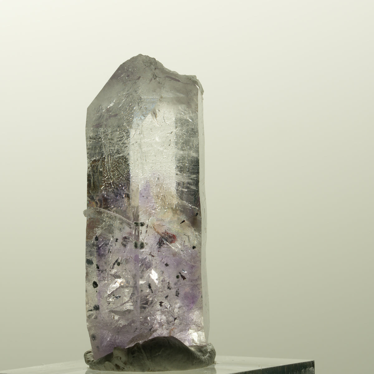 Harlekin Lemurian Phantom Amethyst Spitze Streep Mine, Goboboseb, Namibia 40*17*14mm #14856