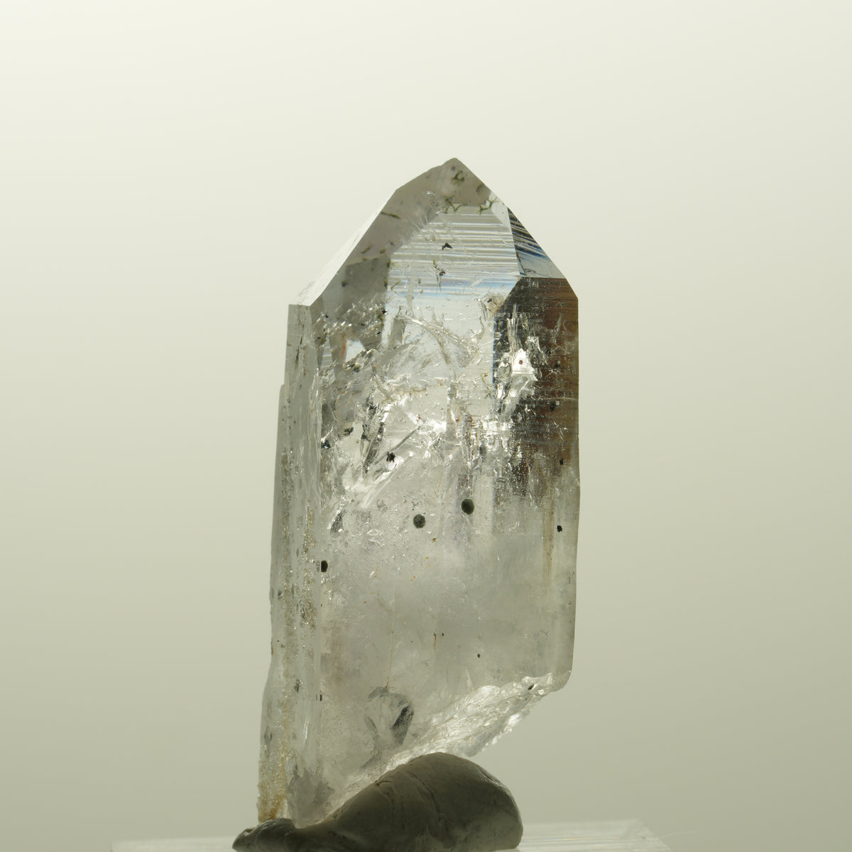 Harlekin Lemurian Phantom Amethyst Spitze Streep Mine, Goboboseb, Namibia 39*18*15mm #14857