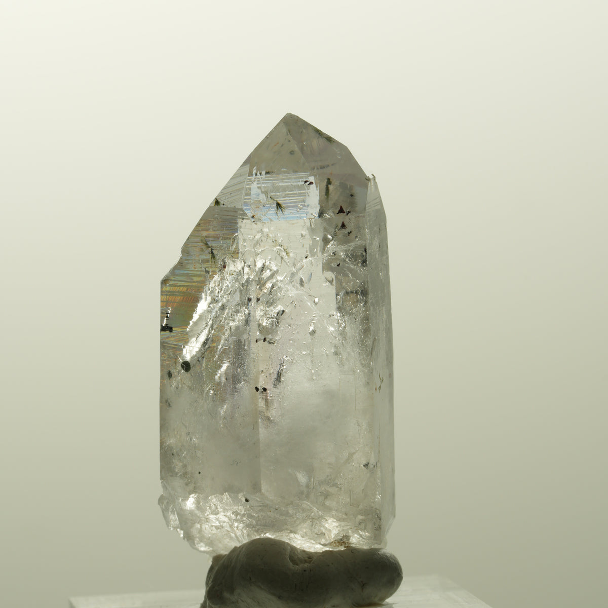 Harlekin Lemurian Phantom Amethyst Spitze Streep Mine, Goboboseb, Namibia 39*18*15mm #14857