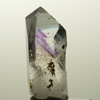 Harlekin Lemurian Phantom Amethyst Spitze Streep Mine, Goboboseb, Namibia 45*22*17mm #14858