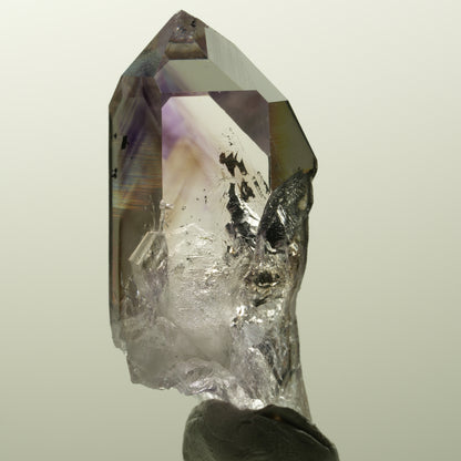 Harlekin Lemurian Phantom Amethyst Spitze Streep Mine, Goboboseb, Namibia 49*21*18mm #14859