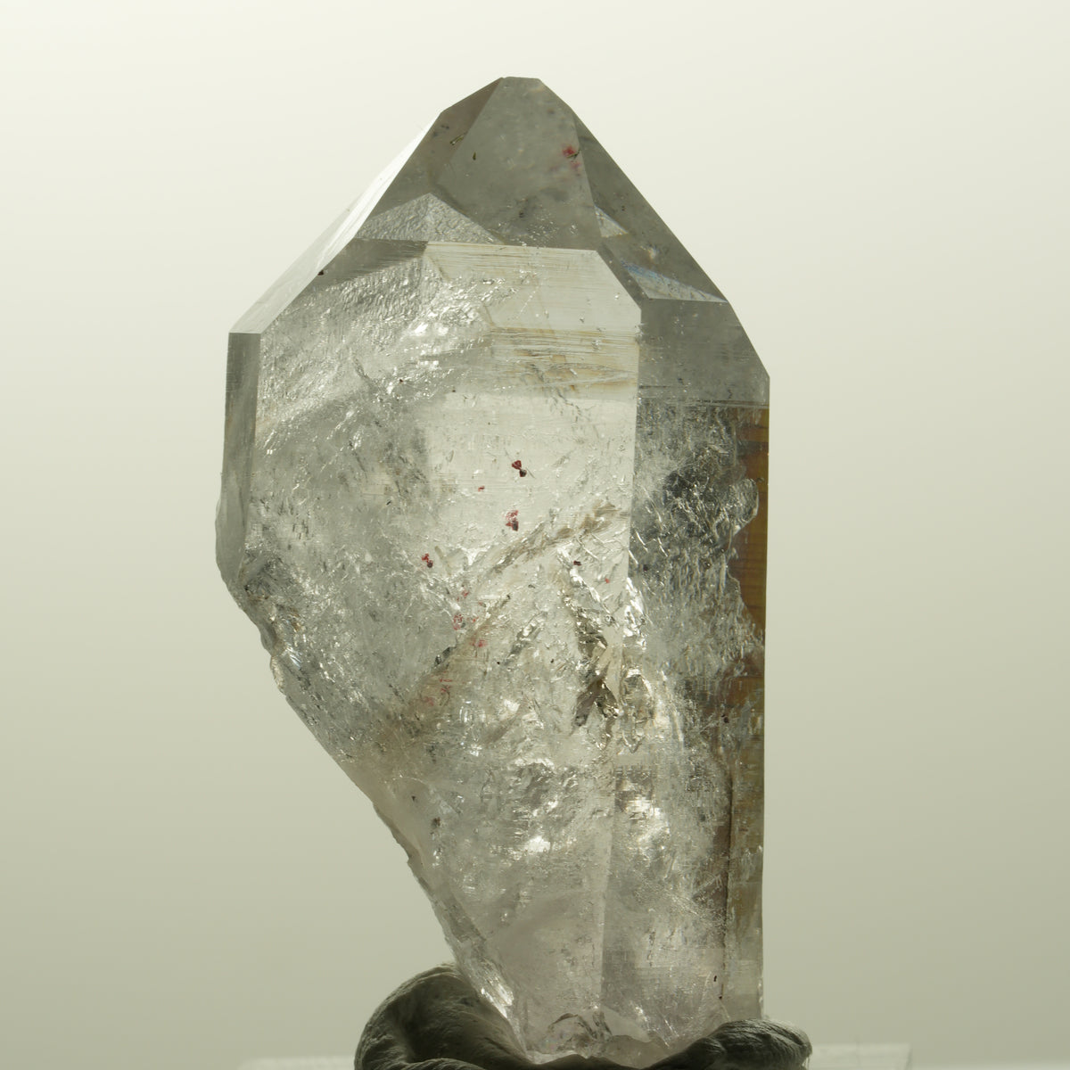 Harlekin Lemurian Phantom Amethyst Spitze Streep Mine, Goboboseb, Namibia 40*23*18mm #14861