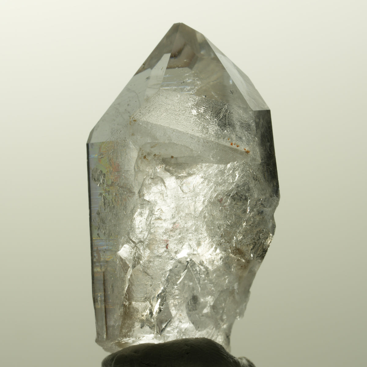 Harlekin Lemurian Phantom Amethyst Spitze Streep Mine, Goboboseb, Namibia 40*23*18mm #14861