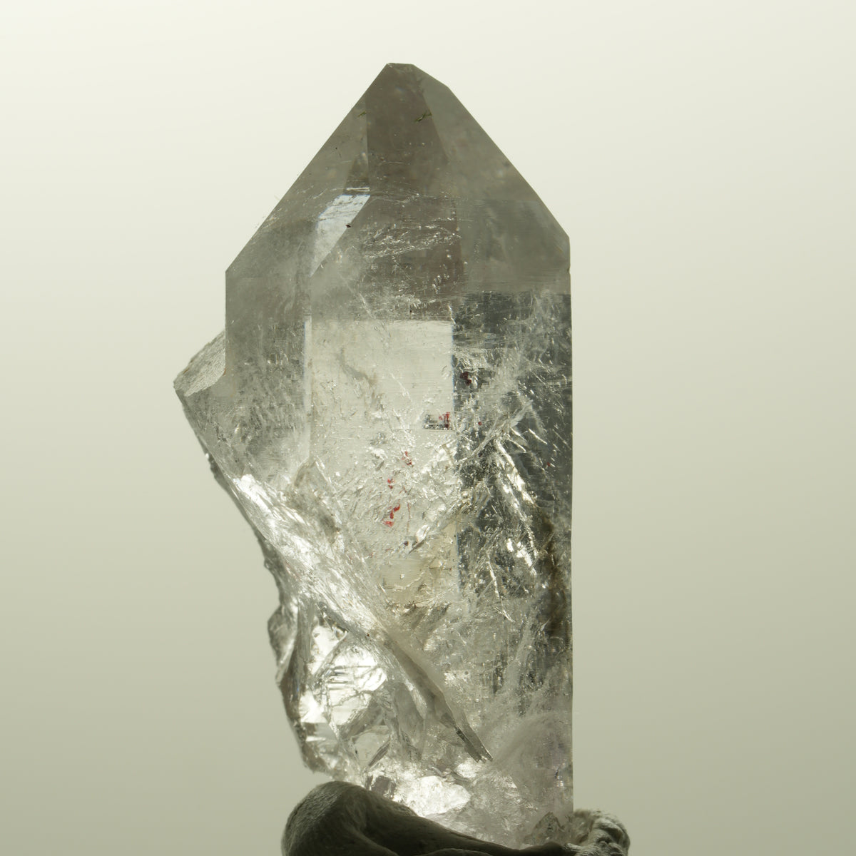 Harlekin Lemurian Phantom Amethyst Spitze Streep Mine, Goboboseb, Namibia 40*23*18mm #14861