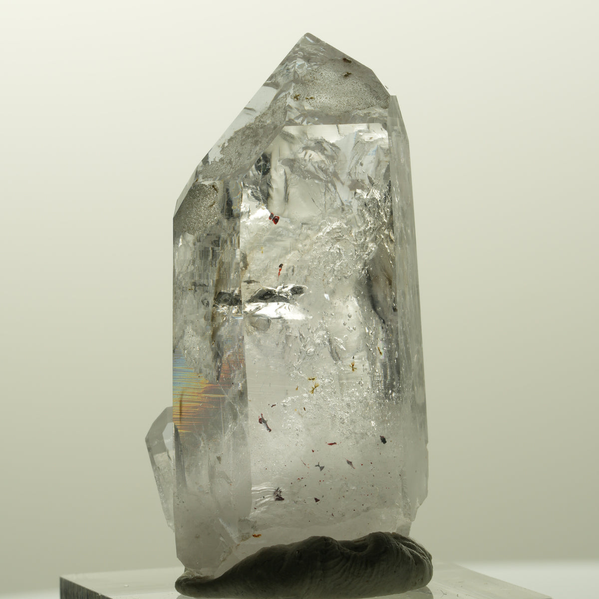 Harlekin Lemurian Phantom Amethyst Spitze Streep Mine, Goboboseb, Namibia 42*20*15mm #14862