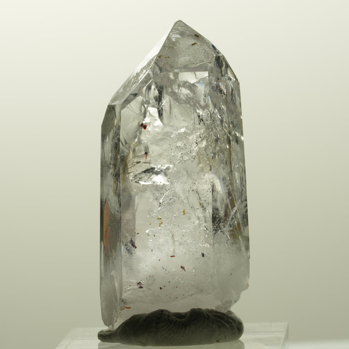 Harlekin Lemurian Phantom Amethyst Spitze Streep Mine, Goboboseb, Namibia 42*20*15mm #14862