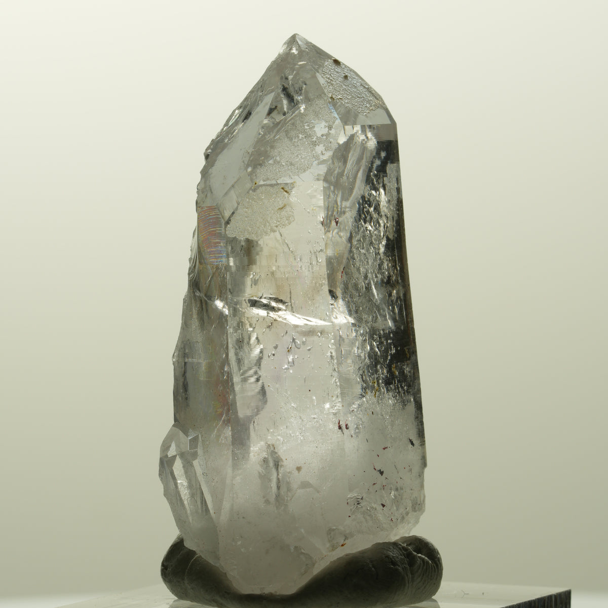 Harlekin Lemurian Phantom Amethyst Spitze Streep Mine, Goboboseb, Namibia 42*20*15mm #14862