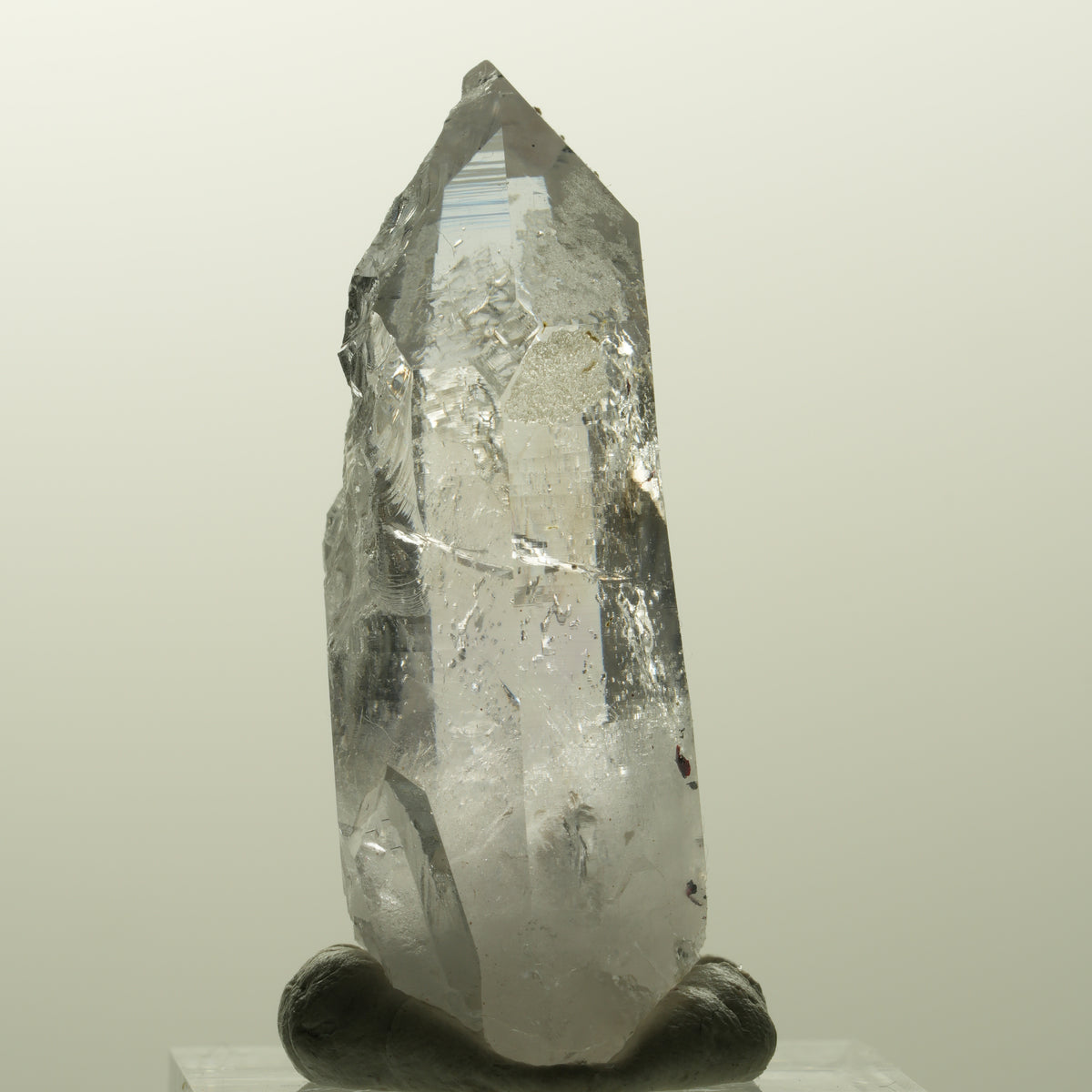 Harlekin Lemurian Phantom Amethyst Spitze Streep Mine, Goboboseb, Namibia 42*20*15mm #14862