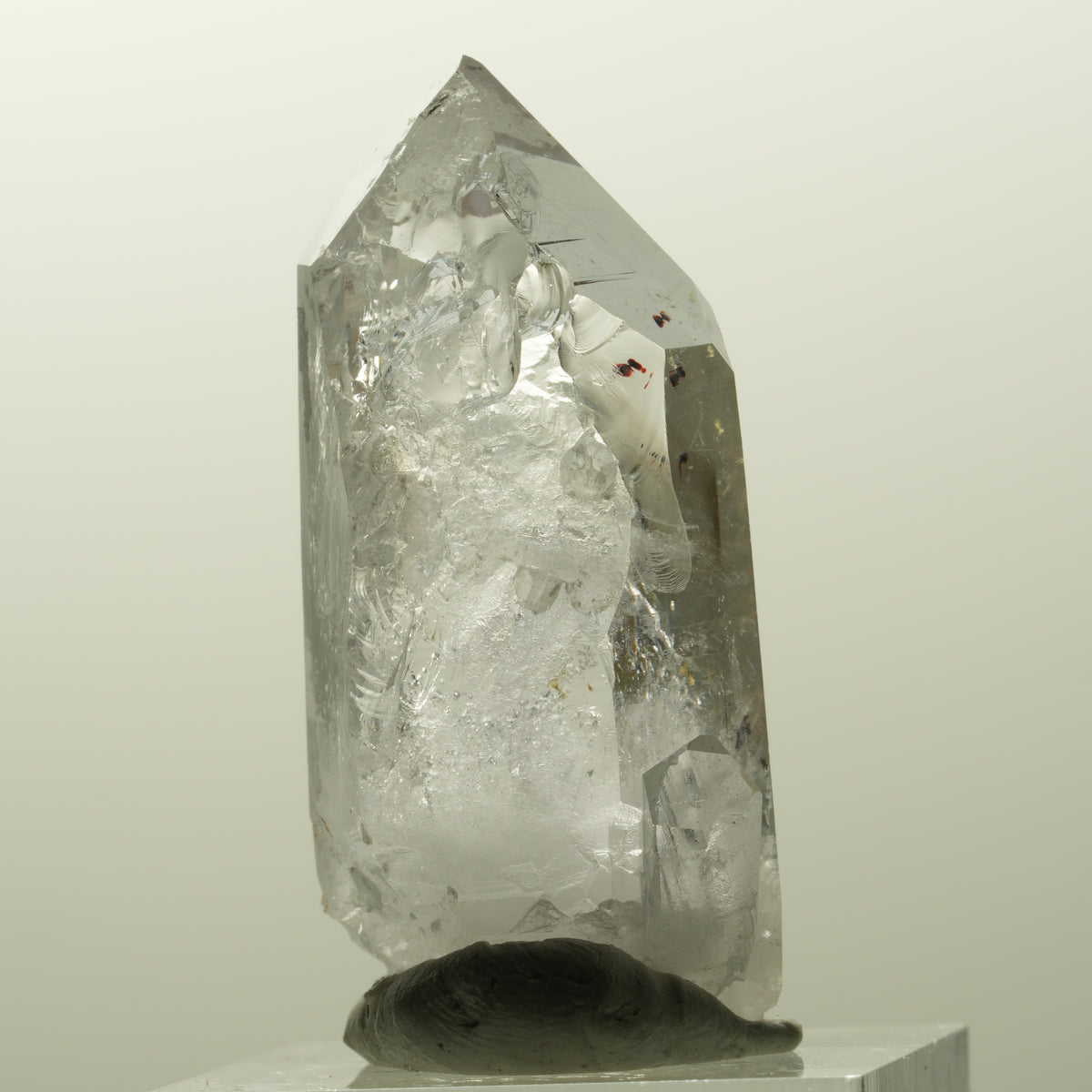 Harlekin Lemurian Phantom Amethyst Spitze Streep Mine, Goboboseb, Namibia 42*20*15mm #14862
