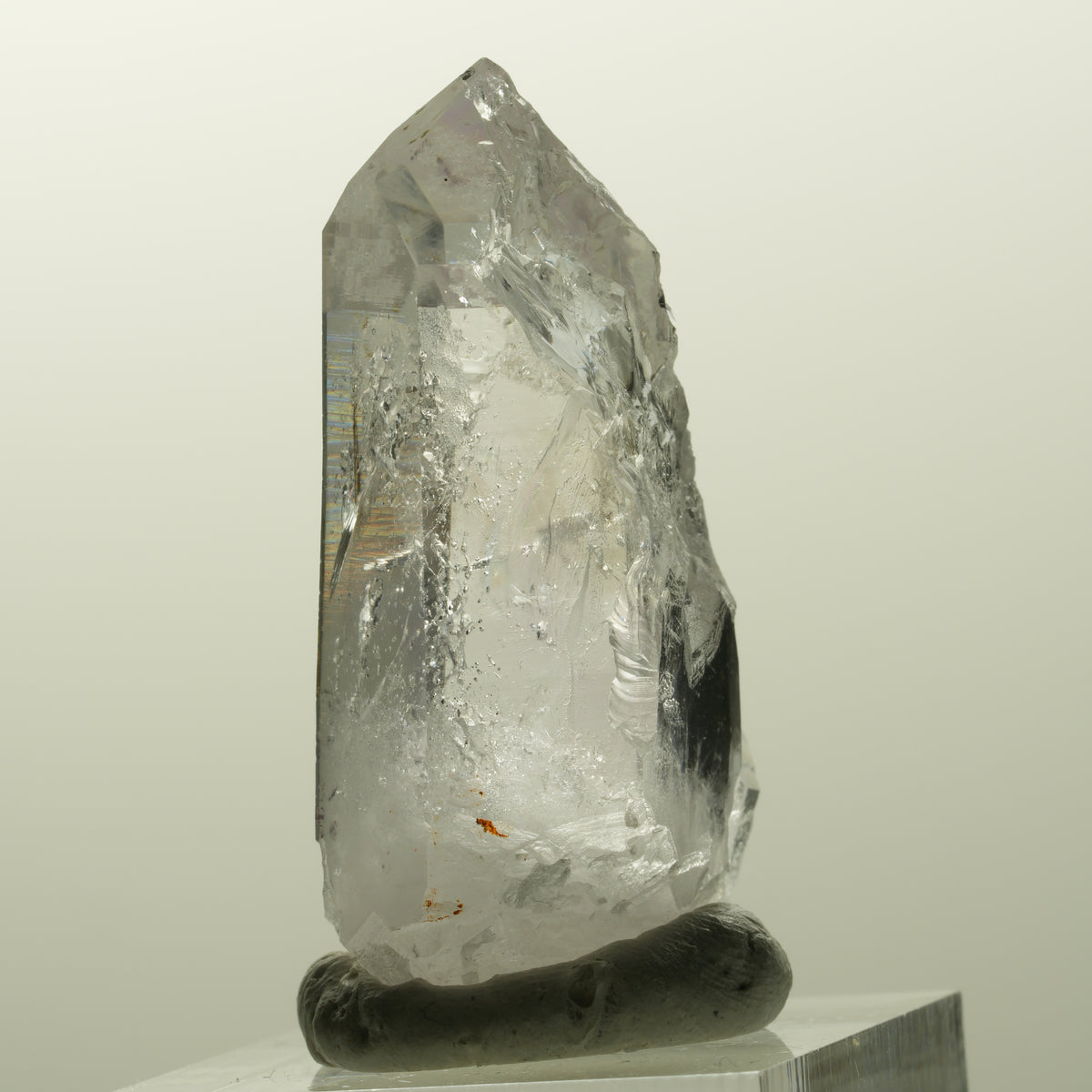 Harlekin Lemurian Phantom Amethyst Spitze Streep Mine, Goboboseb, Namibia 42*20*15mm #14862