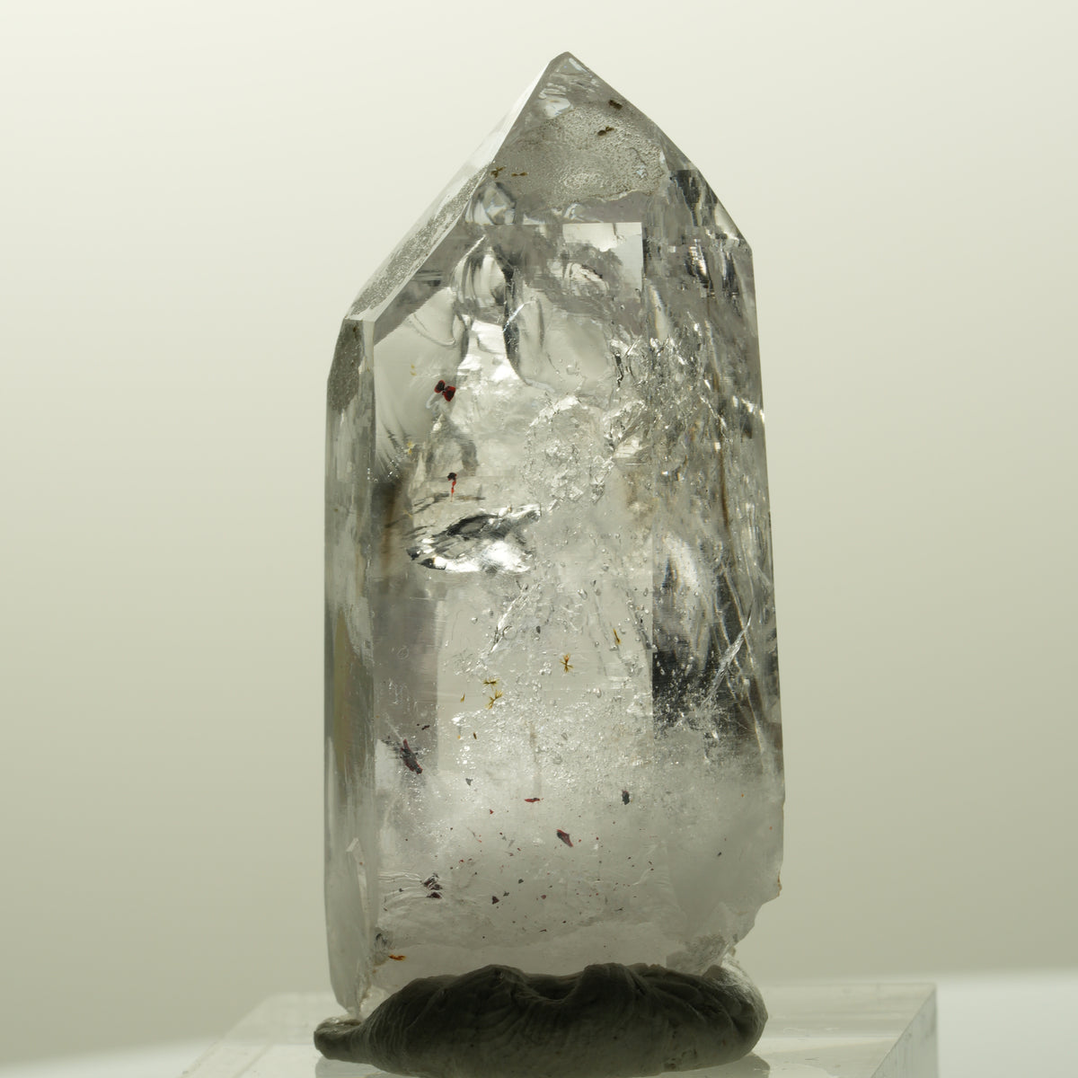 Harlekin Lemurian Phantom Amethyst Spitze Streep Mine, Goboboseb, Namibia 42*20*15mm #14862