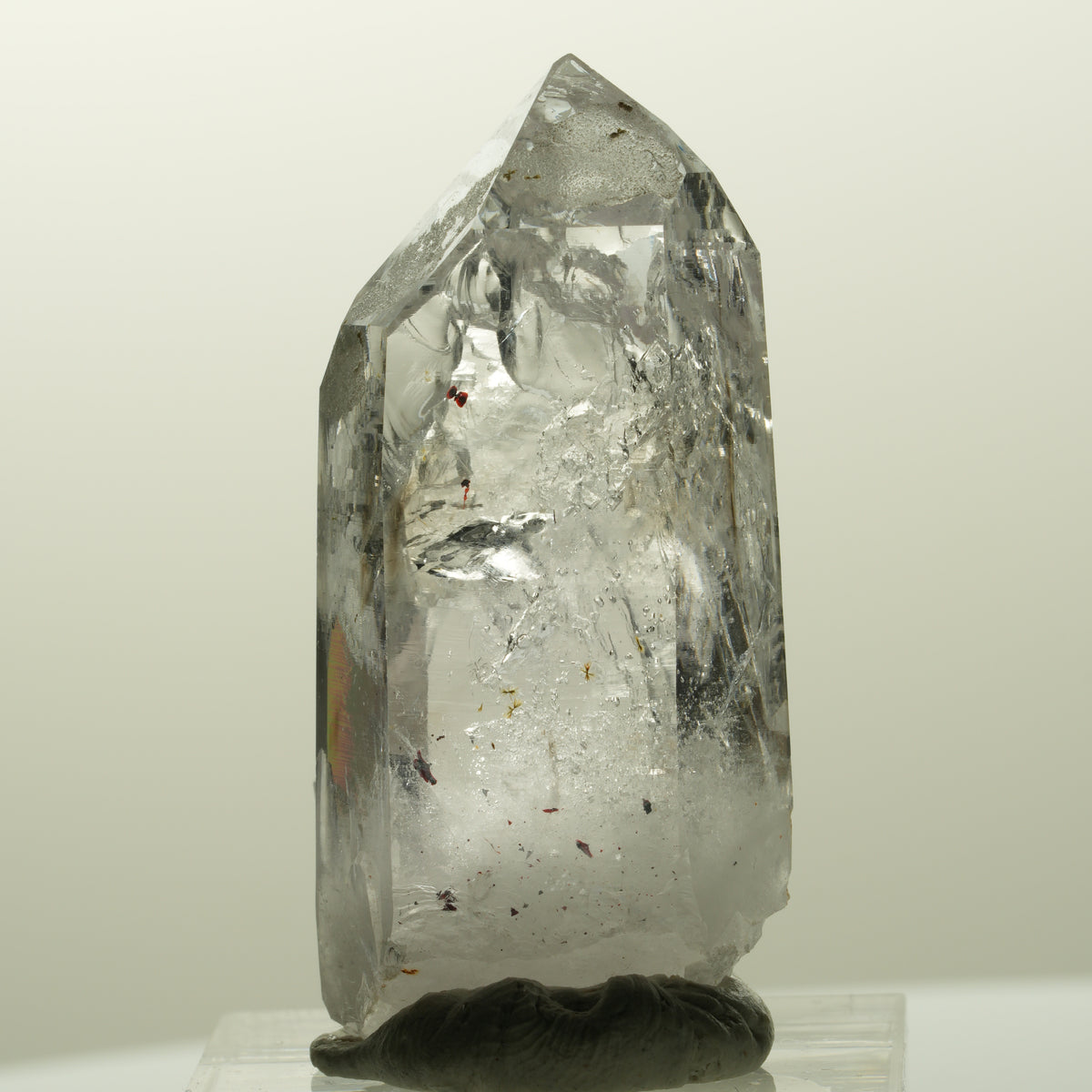Harlekin Lemurian Phantom Amethyst Spitze Streep Mine, Goboboseb, Namibia 42*20*15mm #14862