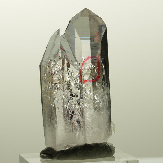Enhydro Lemurian Phantom Amethyst Spitze, 2x Blase Streep Mine, Namibia 43*20*14mm #14863