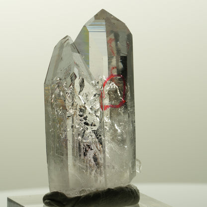 Enhydro Lemurian Phantom Amethyst Spitze, 2x Blase Streep Mine, Namibia 43*20*14mm #14863