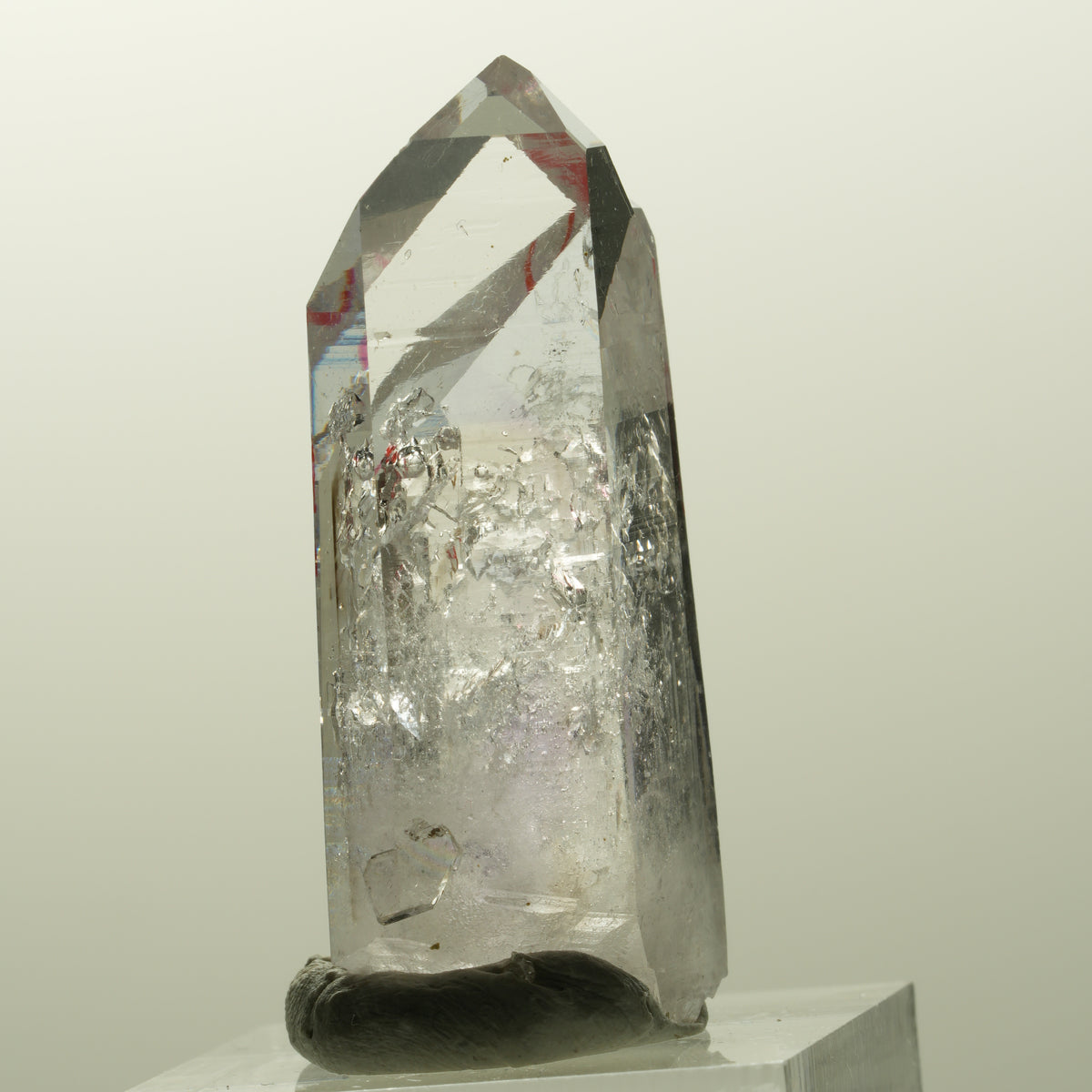Enhydro Lemurian Phantom Amethyst Spitze, 2x Blase Streep Mine, Namibia 43*20*14mm #14863