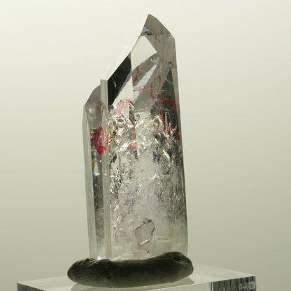 Enhydro Lemurian Phantom Amethyst Spitze, 2x Blase Streep Mine, Namibia 43*20*14mm #14863
