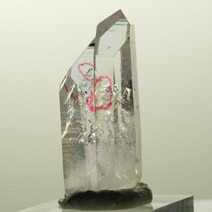 Enhydro Lemurian Phantom Amethyst Spitze, 2x Blase Streep Mine, Namibia 43*20*14mm #14863
