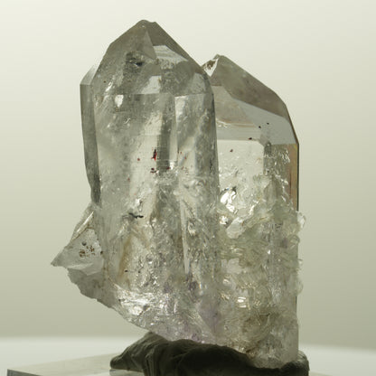 Harlekin Skelett Phantom Amethyst mit Prehnit Streep Mine, Goboboseb, Namibia 43*32*22mm #14864