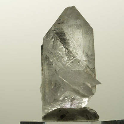 Harlekin Skelett Phantom Amethyst mit Prehnit Streep Mine, Goboboseb, Namibia 43*32*22mm #14864