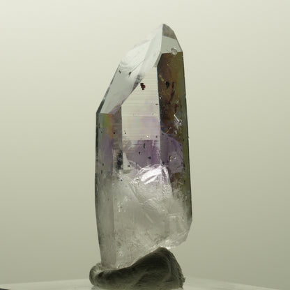 Harlekin Lemurian Phantom Amethyst mit Analcim Streep Mine, Goboboseb, Namibia 36*13*13mm #14867