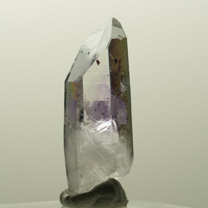 Harlekin Lemurian Phantom Amethyst mit Analcim Streep Mine, Goboboseb, Namibia 36*13*13mm #14867