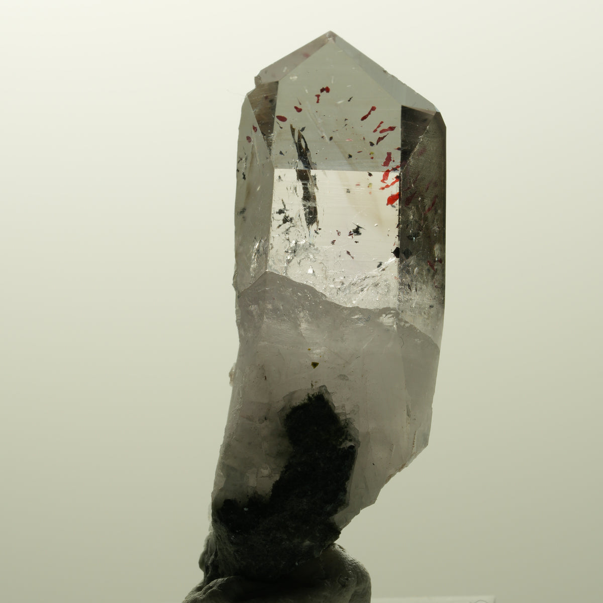 Harlekin Lemurian Phantom Amethyst Streep Mine, Goboboseb, Namibia 45*16*12mm #14868