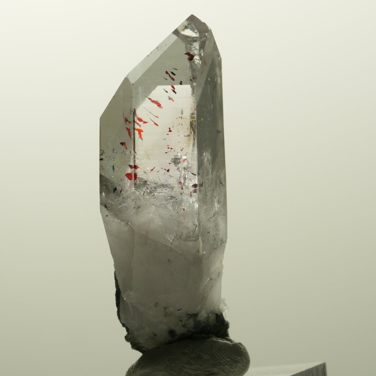 Harlekin Lemurian Phantom Amethyst Streep Mine, Goboboseb, Namibia 45*16*12mm #14868