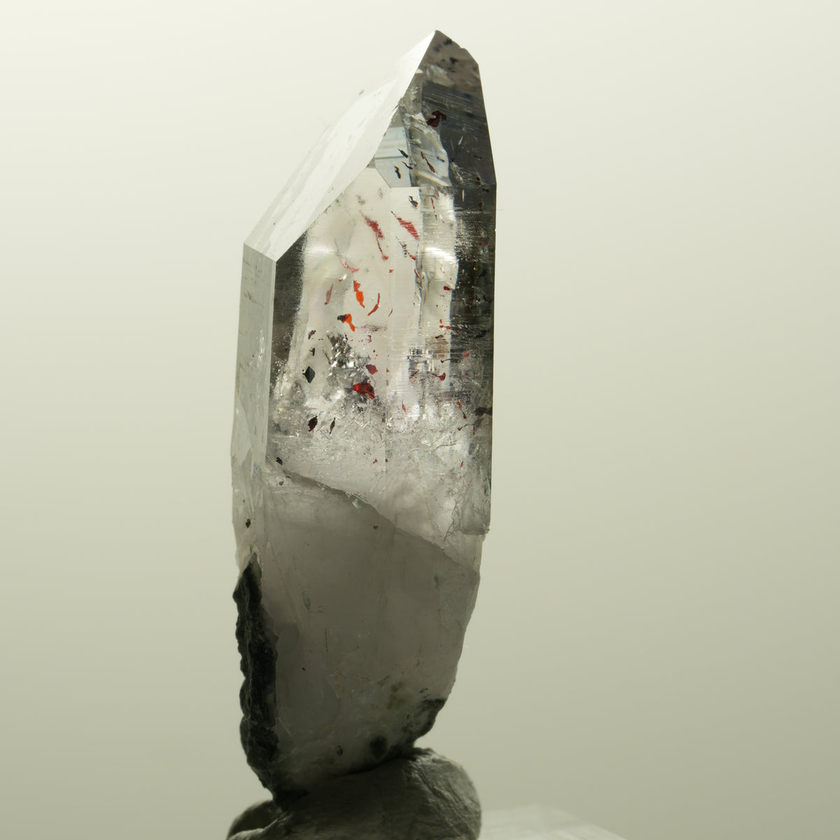 Harlekin Lemurian Phantom Amethyst Streep Mine, Goboboseb, Namibia 45*16*12mm #14868