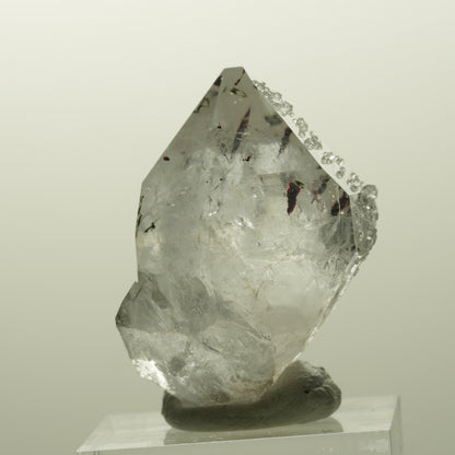 Harlekin Skelett Phantom Amethyst mit Analcim, Epidot Streep Mine, Namibia 36*28*24mm #14869