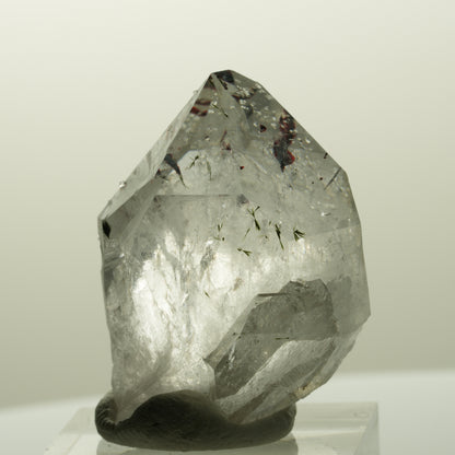 Harlekin Skelett Phantom Amethyst mit Analcim, Epidot Streep Mine, Namibia 36*28*24mm #14869