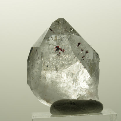 Harlekin Skelett Phantom Amethyst mit Analcim, Epidot Streep Mine, Namibia 36*28*24mm #14869