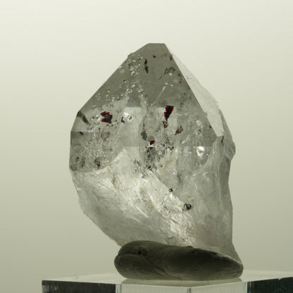 Harlekin Skelett Phantom Amethyst mit Analcim, Epidot Streep Mine, Namibia 36*28*24mm #14869