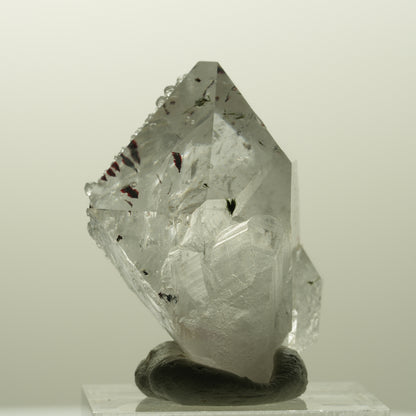 Harlekin Skelett Phantom Amethyst mit Analcim, Epidot Streep Mine, Namibia 36*28*24mm #14869