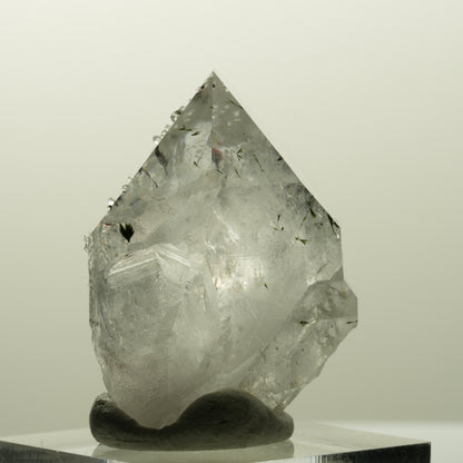 Harlekin Skelett Phantom Amethyst mit Analcim, Epidot Streep Mine, Namibia 36*28*24mm #14869