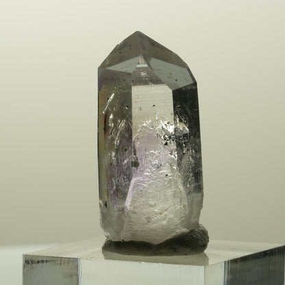 Harlekin Lemurian Phantom Amethyst mit Analcim Streep Mine, Goboboseb, Namibia 33*15*14mm #14871