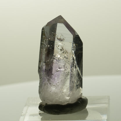 Harlekin Lemurian Phantom Amethyst mit Analcim Streep Mine, Goboboseb, Namibia 33*15*14mm #14871