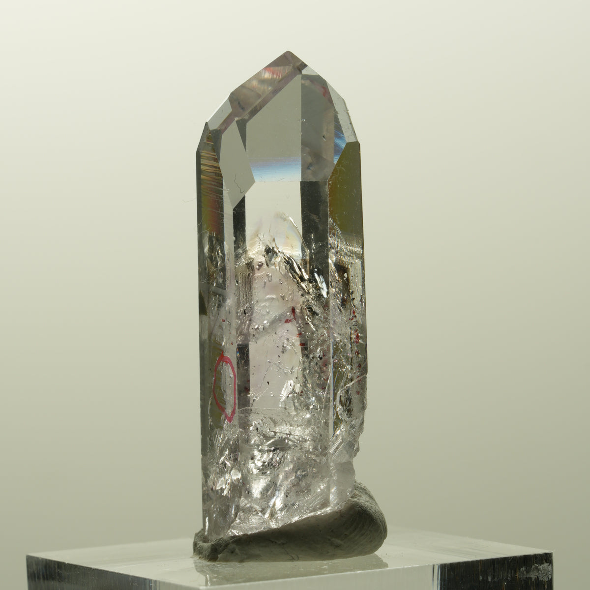 Enhydro Lemurian Phantom Amethyst, Epidot, 1x Blase Streep Mine, Namibia 39*16*10mm #14872