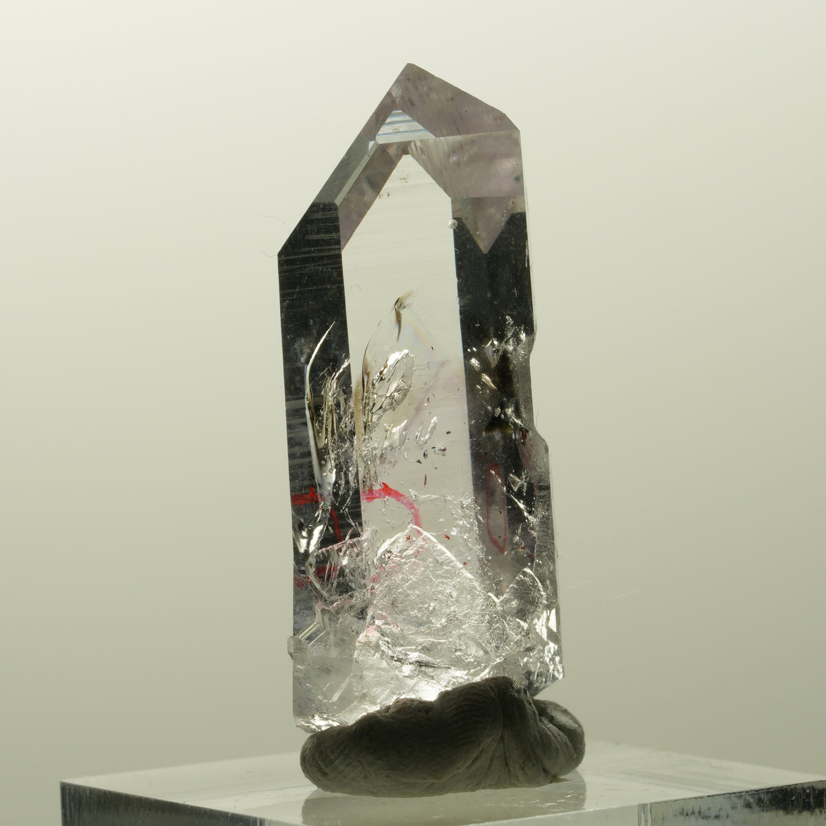 Enhydro Lemurian Phantom Amethyst, Epidot, 1x Blase Streep Mine, Namibia 39*16*10mm #14872