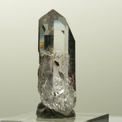 Enhydro Lemurian Phantom Amethyst, Epidot, 1x Blase Streep Mine, Namibia 39*16*10mm #14872