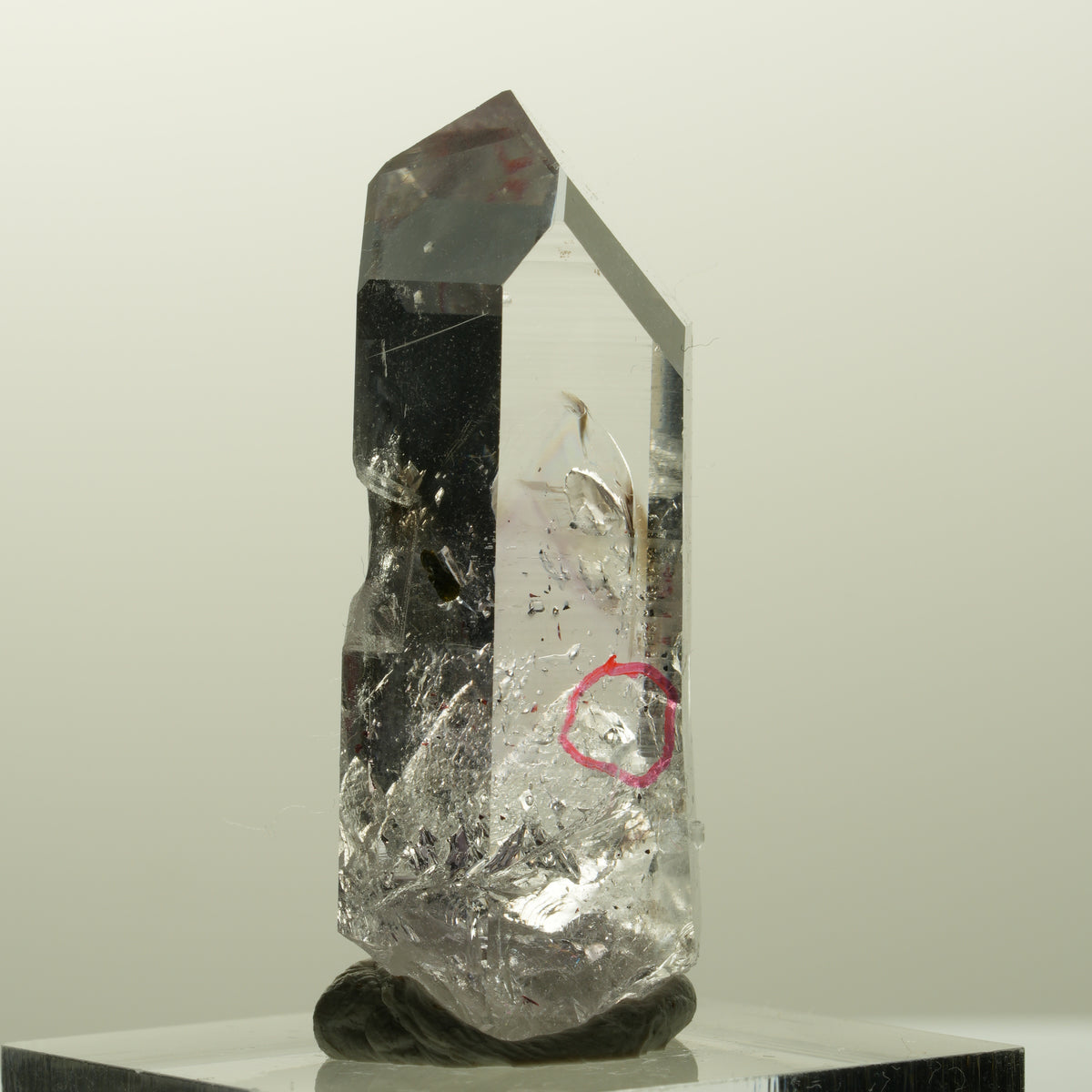 Enhydro Lemurian Phantom Amethyst, Epidot, 1x Blase Streep Mine, Namibia 39*16*10mm #14872