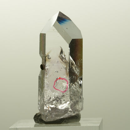 Enhydro Lemurian Phantom Amethyst, Epidot, 1x Blase Streep Mine, Namibia 39*16*10mm #14872